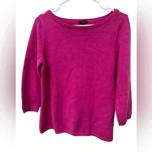 Talbots Knit Sweater, Pink, Size Small, Cotton Blend,‎ Classic, Preppy, EUC